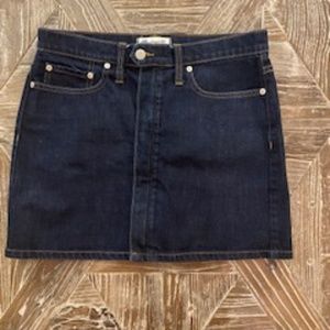Madewell denim mini skirt